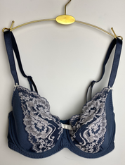 Lauma, Grey Half-padded Bra, Front, 07K42