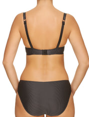 Lauma, Black Underwired Balconette Bra, On Model Back, 09H22