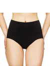 Lauma, Black Seamless High Waist Panties, On Model Front, 14B51