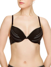 Lauma, Black Push-up Bikini Top, On Model Front, 14J35