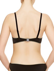 Lauma, Black Push-up Bikini Top, On Model Back, 14J35