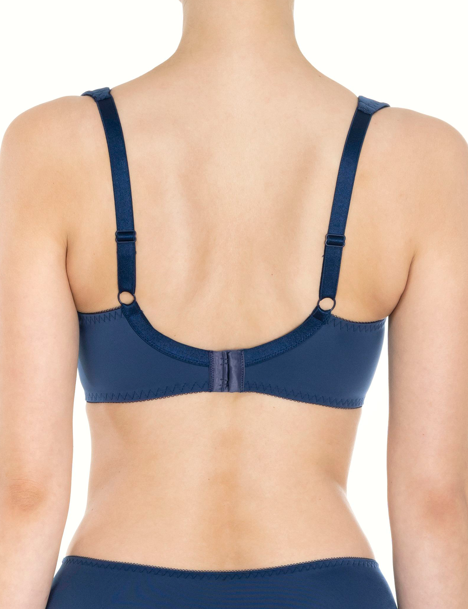 Lauma, Blue Underwired Bra, On Model Back, 14K22