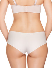 Lauma, Nude Seamless Mid Waist Shorts, On Model Back, 14B70