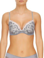 Lauma, Grey Push Up Bra, On Model Front, 17H35