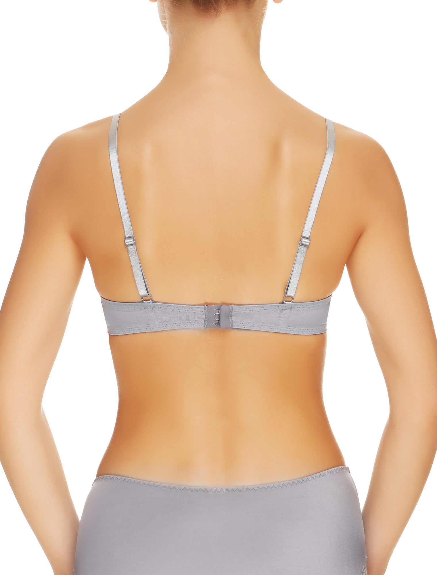 Lauma, Grey Push Up Bra, On Model Back, 17H35
