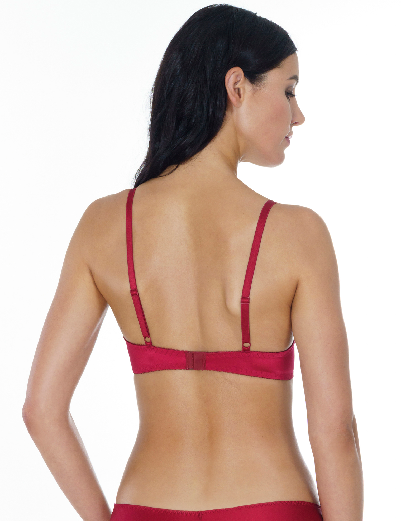 Lauma, Red Push-up Bra, On Model Back, 17K10