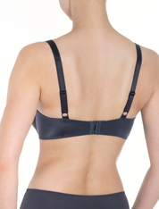 Lauma, Dark Grey Half-padded Bra, On Model Back, 18K40