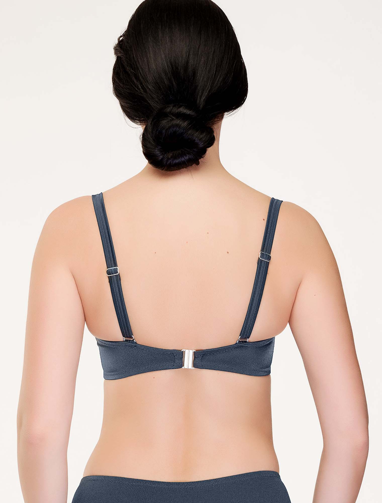 Lauma, Grey Bikini Top, On Model Back, 19J31