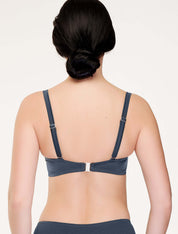 Lauma, Grey Bikini Top, On Model Back, 19J31
