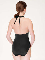Lauma, Black Halterneck Swimsuit, On Model Back, 19J80