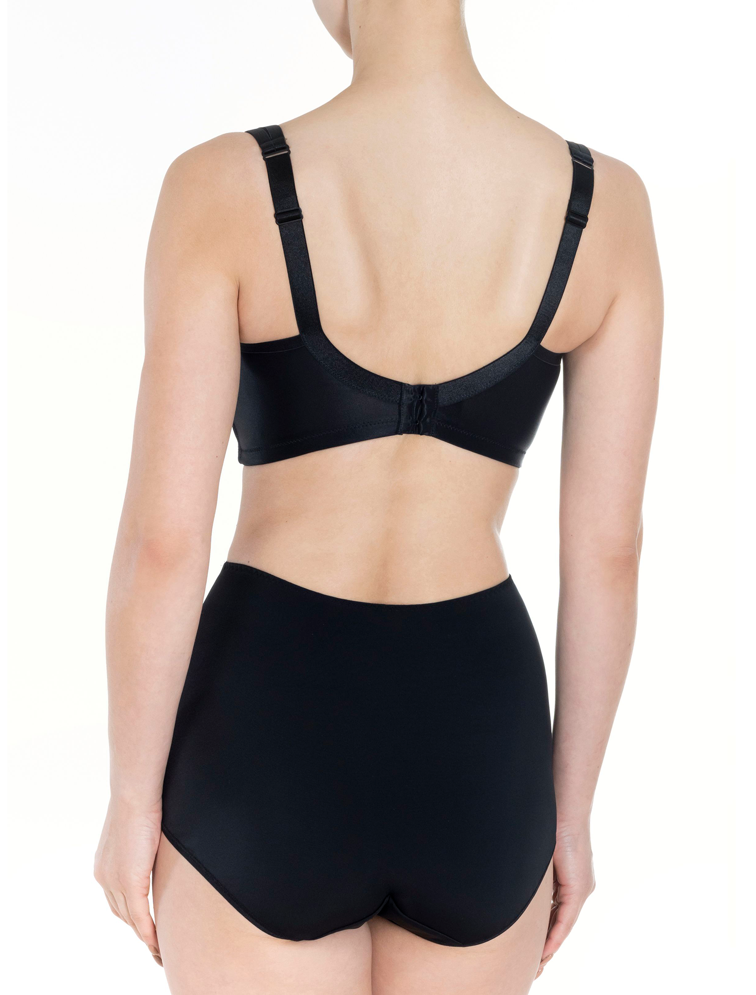 Lauma, Black High Waist Panties, On Model Back, 20K51