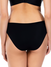 Lauma, Black Mid Waist Panties, On Model Black, 20K50