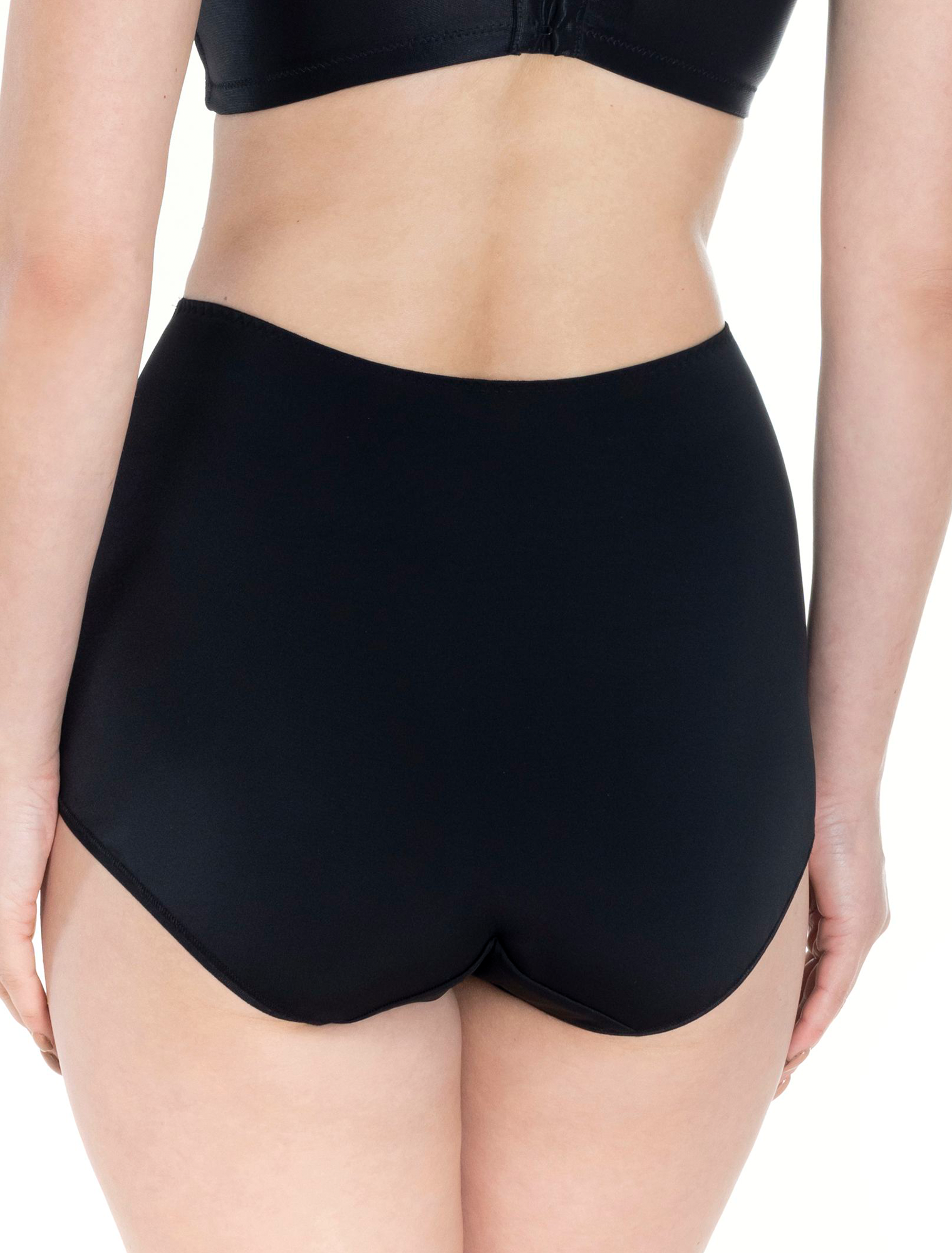 Lauma, Black High Waist Panties, On Model Back, 20K51