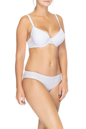 Lauma, White Micro Low Waist Panties, On Model Front, 10B57