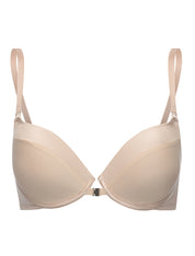 Lauma, Nude Clear Back Push Up Bra, On Model Front, 22F36