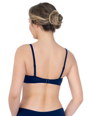 Lauma, Navy Bikini Top, On Model Back, 20K30