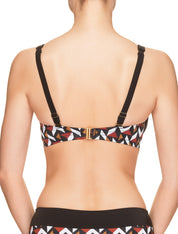 Lauma, Black Swimwear Bikini Top, On Model Back, 34H20