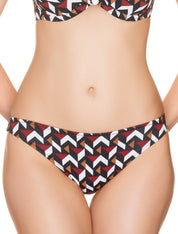 Lauma, Black Swimwear Bikini Bottom, On Model Front, 34H50