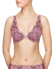 Lauma, Violet Plunge Push-up Bra, On Model Front, 34J10