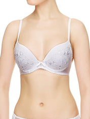 Lauma, White Moulded Push-up Bra, On Model Front, 34J35