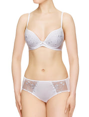Lauma, White Moulded Push-up Bra, On Model Front, 34J35