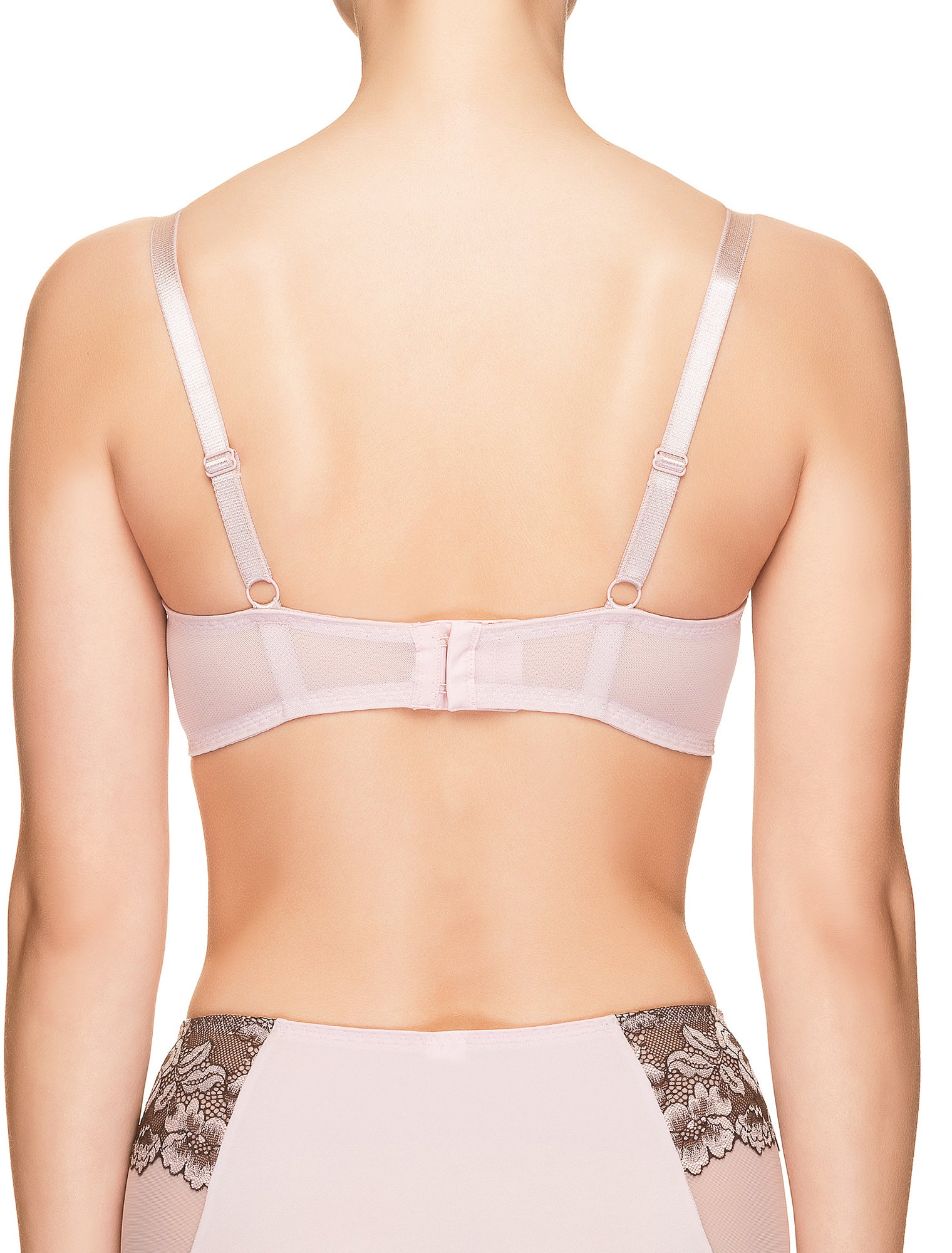 Lauma, Pink Half-padded Bra, On Model Back, 35H40