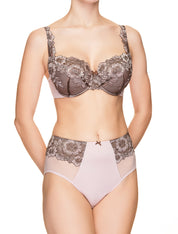 Lauma, Brown Half-padded Bra, On Model Front, 35H40
