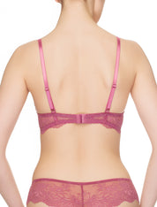Lauma, Pink Molded Cup Push-up Bra, On Model Back, 35J35