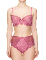 Lauma, Pink Half-padded Bra, On Model Front, 35J40