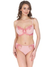 Lauma, Pink Underwired Non-padded Bra, On Model Front, 38K20