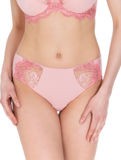 Lauma, Pink Mid Waist Panties, On Model Front, 38K50