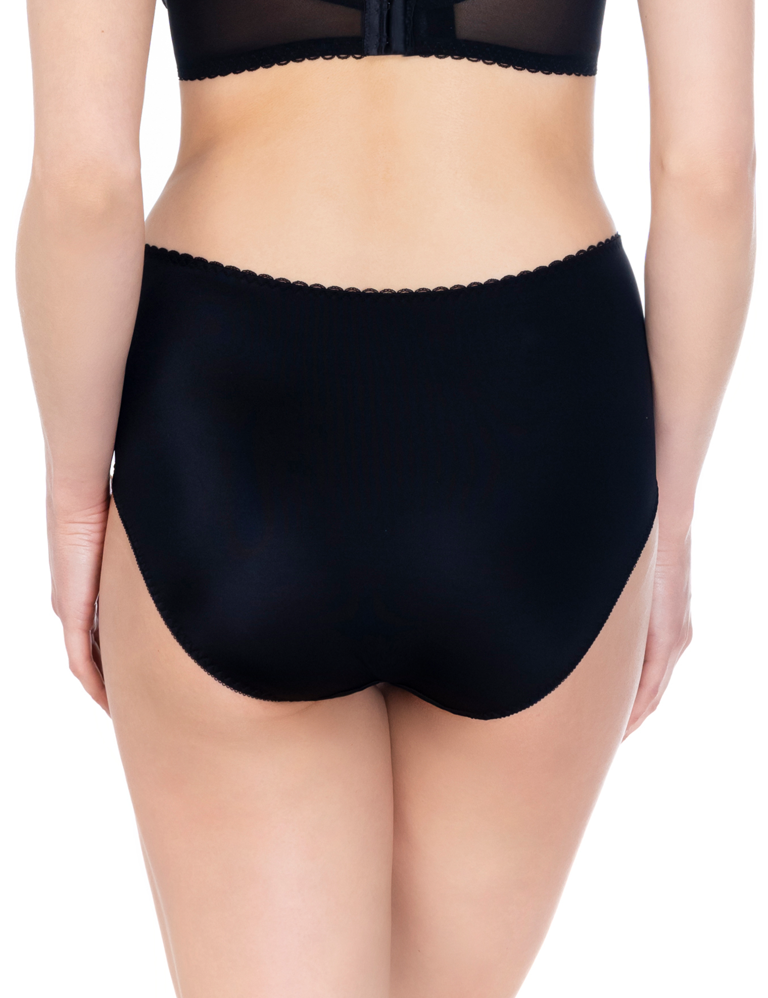 Lauma, Black High Waist Panties, On Model Back, 38K51