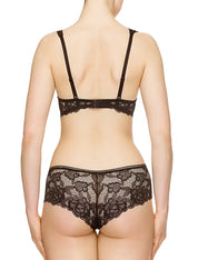 Lauma, Black Push-up Bra, On Model Back, 39J10