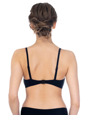 Lauma, Black Bikini Top, On Model Front, 39K31