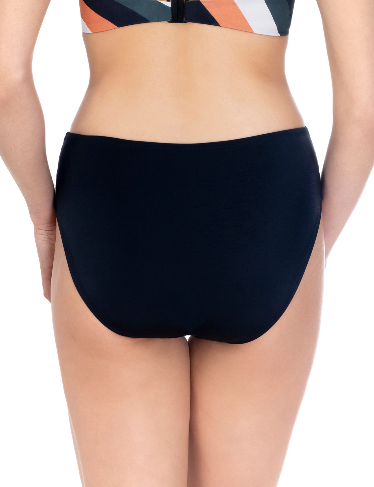 Lauma, Black Bikini Bottom, On Model Back, 39K51
