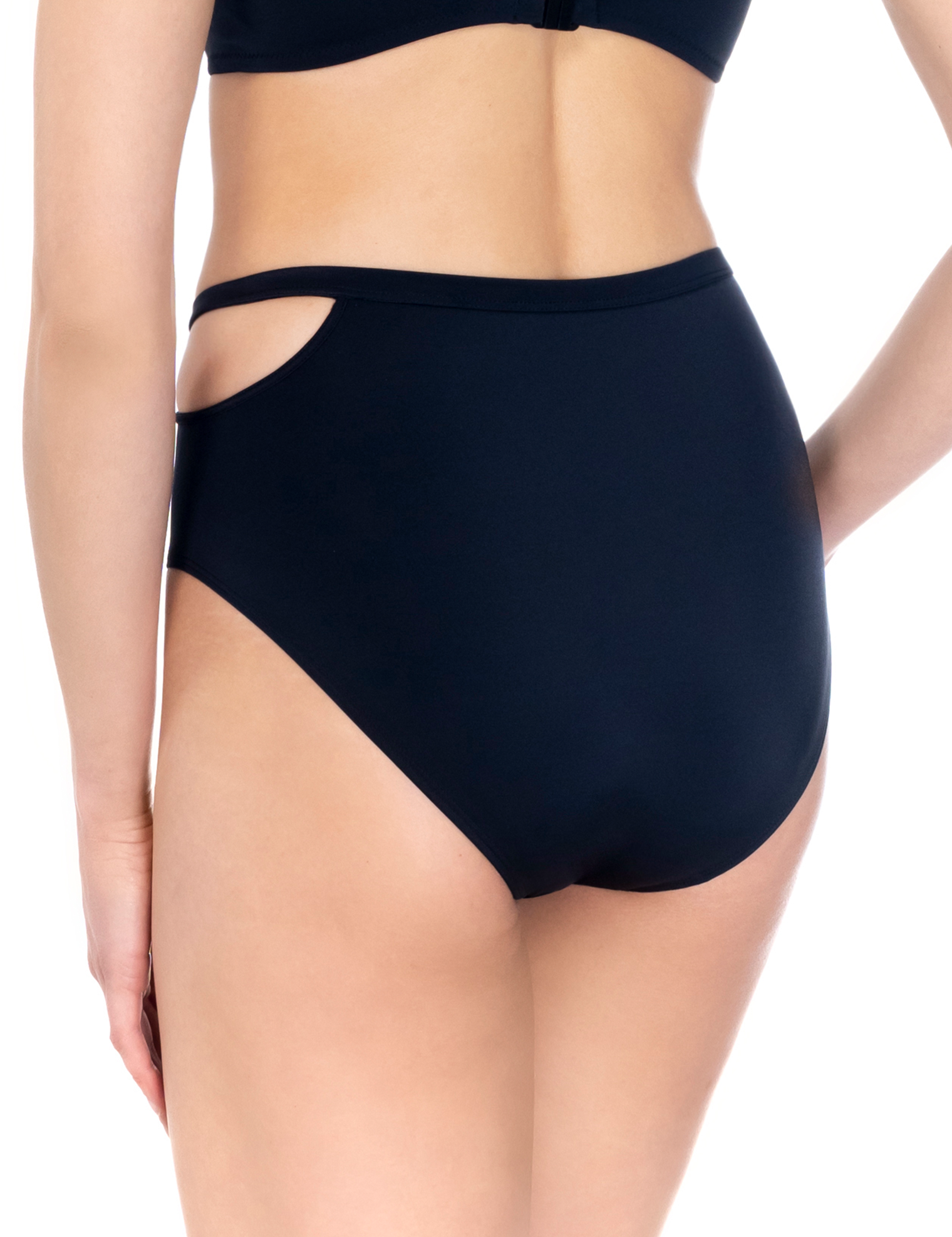 Lauma, Black Bikini Bottom, On Model Back, 40K51