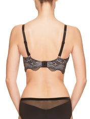 Lauma, Black Underwired Soft-cup Bra, On Model Back, 41H20