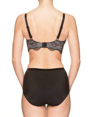 Lauma, Black Underwired Soft-cup Bra, On Model Back, 41H20
