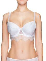 Lauma, White Padded Bustier Bra, On Model Front, 42H31
