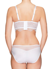 Lauma, White Padded Bustier Bra, On Model Back, 42H31