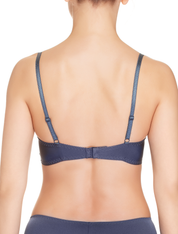 Lauma, Blue Moulded Push-up Bra, On Model Back, 44H35