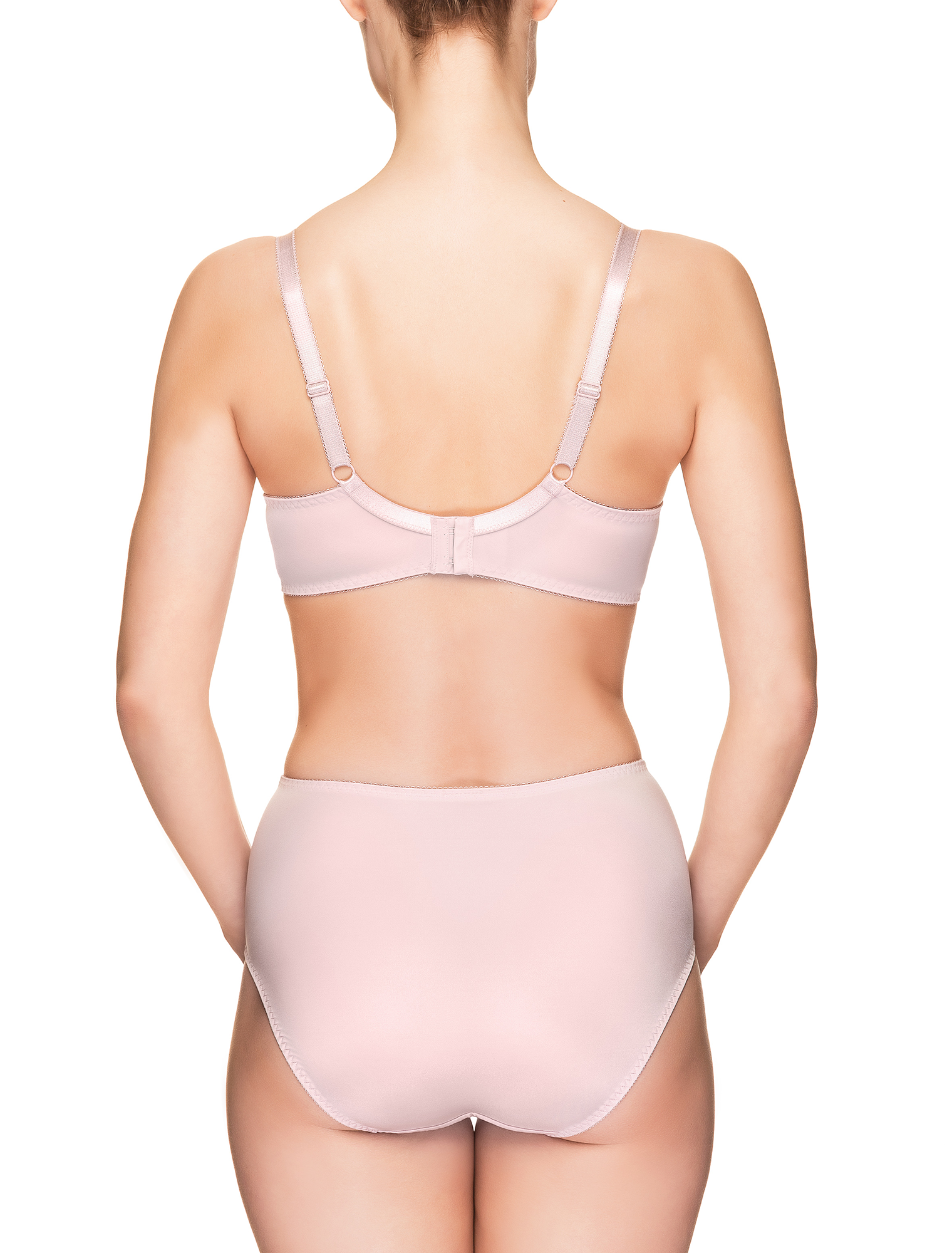 Lauma, Pink Half-padded Bra, On Model Back, 44H40