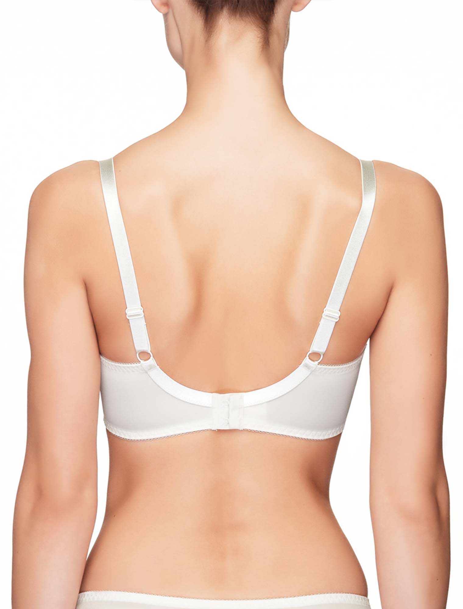 Lauma, Ivory Underwired Non padded Bra, On Model Back, 45H20
