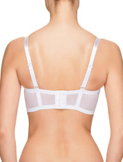 Lauma, White Balconette Bra, On Model Back, 46H30