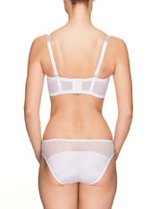 Lauma, White Balconette Bra, On Model Back, 46H30
