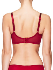Lauma, Red Half Padded Bra, On Model Back, 47H40