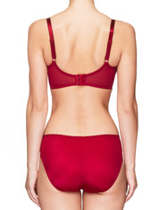 Lauma, Red Half Padded Bra, On Model Back, 47H40