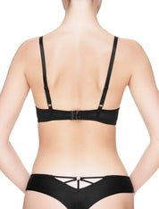 Lauma, Black Push Up Bra, On Model Back, 48J10