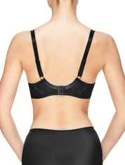 Lauma, Black Underwired Bra, On Model Back, 48J20