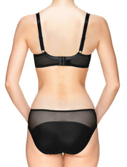 Lauma, Black Half-padded Bra, On Model Back, 48J40